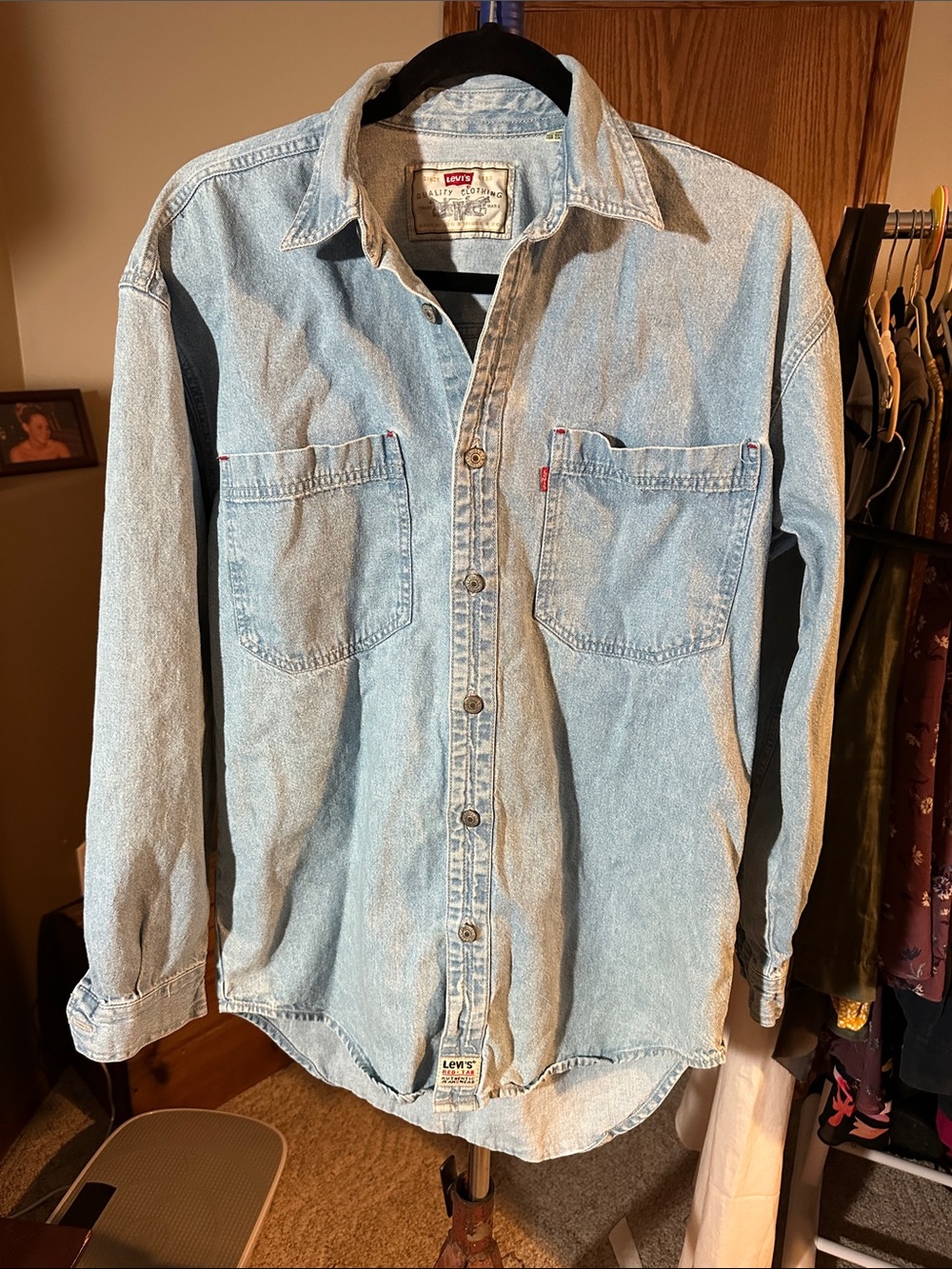 Levi's Vintage Light Blue Denim Button-Up Shirt